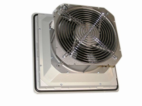 Ventilation Filter Fans In ABS RAL7035 Plastic With Fan