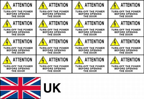 Cartello adesivo con scritta in lingua inglese Please Keep Door Closed, colore: argento metallizzato inciso nero con simbolo universale e testo (dimensioni 12 cm x 10 cm