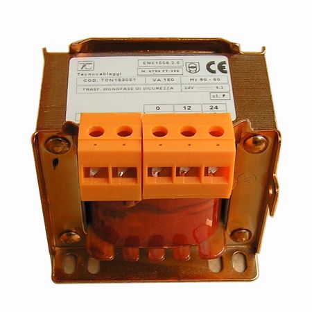 Trasformatore Perry 63VA Uscite 12-12-24V 6 DIN 1TDTR063/DDV